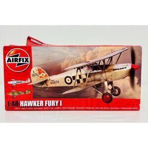 Airfix Hawker Fury I Biplane 1:48 Plastic Model Kit A04103 New Open Box